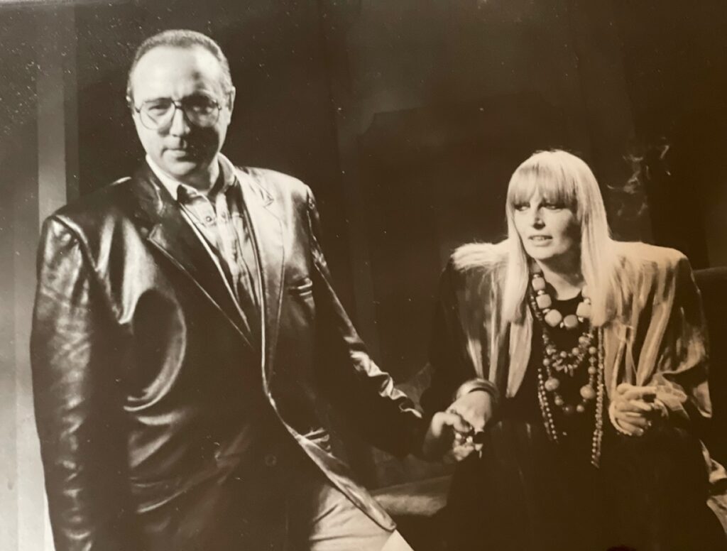 Pier Francesco Pingitore insieme alla grande Gabriella Ferri