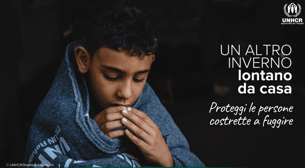 Rifugiati sotto freddo e neve. UNHCR chiede aiuto 5 L'immagine scelta per la campagna UNHCR "Un altro inverno lontano da casa"