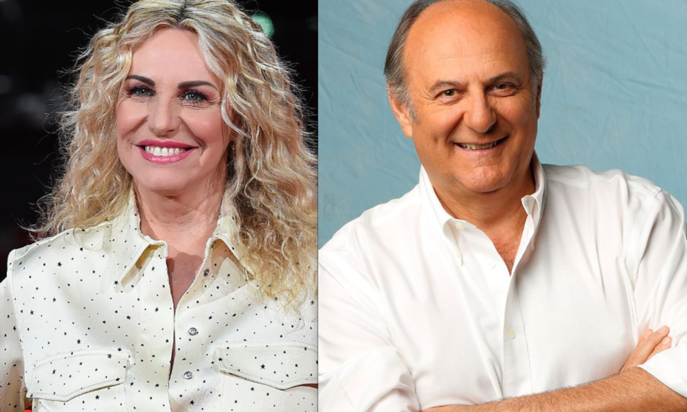 Antonella Clerici e Gerry Scotti nelle foto diffuse dalla RAI in concomitanza dell'annuncio della loro co-conduzione con Carlo Conti della prima serata del Festival di Sanremo 2025