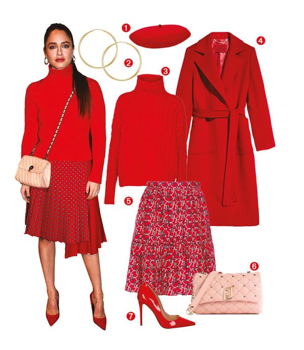 Copiamo il look di Matilde Gioli: red passion, tra audacia e dettagli chic