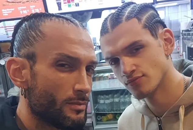 George Leonard (42) con il figlio Dan (19).