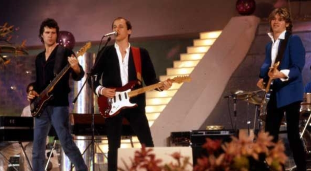 I Dire Straits ospiti a Sanremo nel 1981.