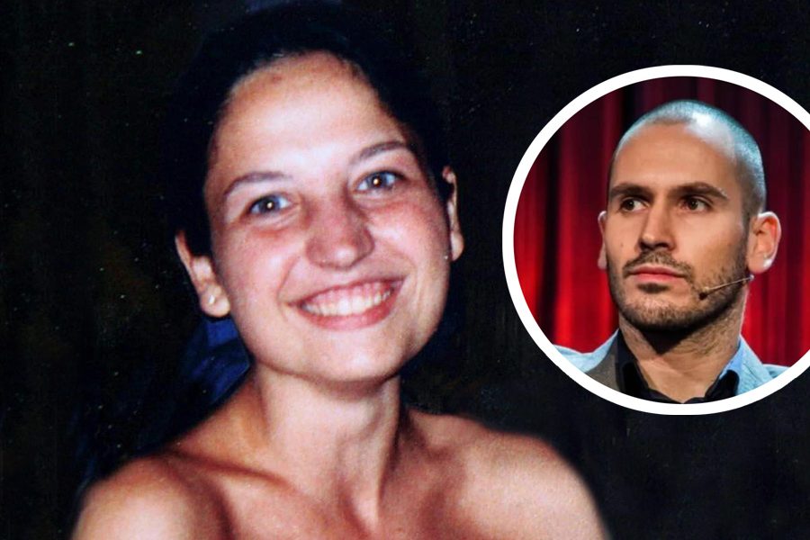 Un'immagine di Chiara Poggi, 26 anni all'epoca del delitto nel 2007, e un riquadro con una foto di Andrea Sempio, amico d'infanzia del fratello di Chiara, Marco, oggi 37enne.- KIKA