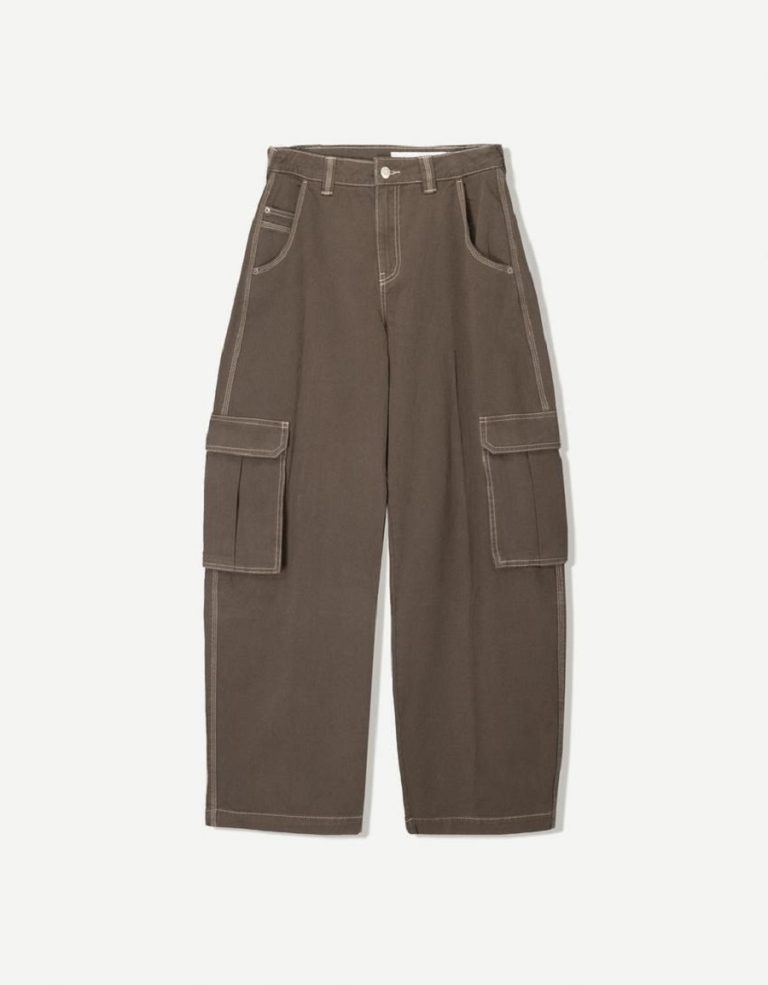 Pantaloni barrel utility - Bershka