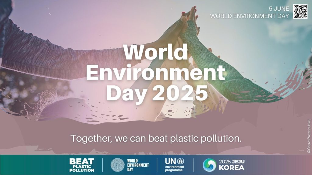 La locandina principale e il claim della Giornata Mondiale dell'Ambiente 2025
