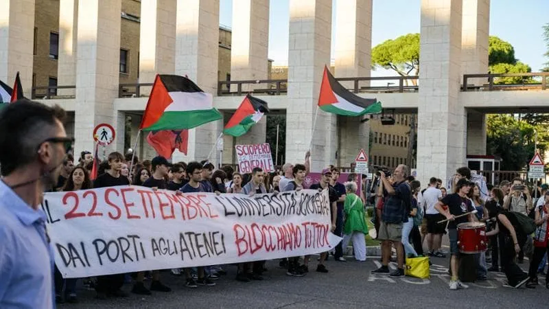 Da nord a sud dell’Italia centinaia di migliaia di persone contro la guerra in Palestina