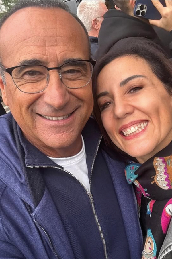 Carlo Conti (63) e Pamela Petrarolo (49).
