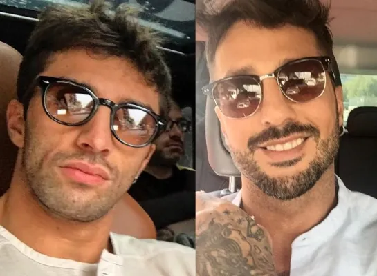 Andrea Iannone (36) e Fabrizio Corona (51) simili nell'aspetto... e negli affari di cuore!