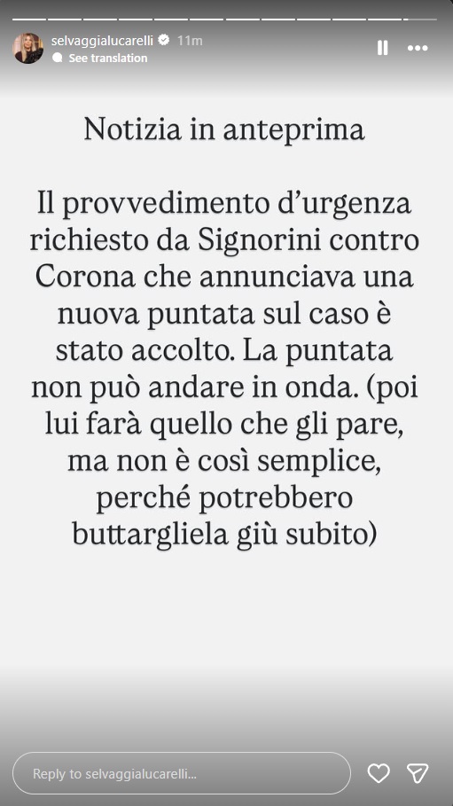 Fabrizio Corona: lo stop in extremis a "Falsissimo" potrebbe cambiare tutto 1 La storia pubblicata da Selvaggia Lucarelli (51) circa lo stop a "Falsissimo".