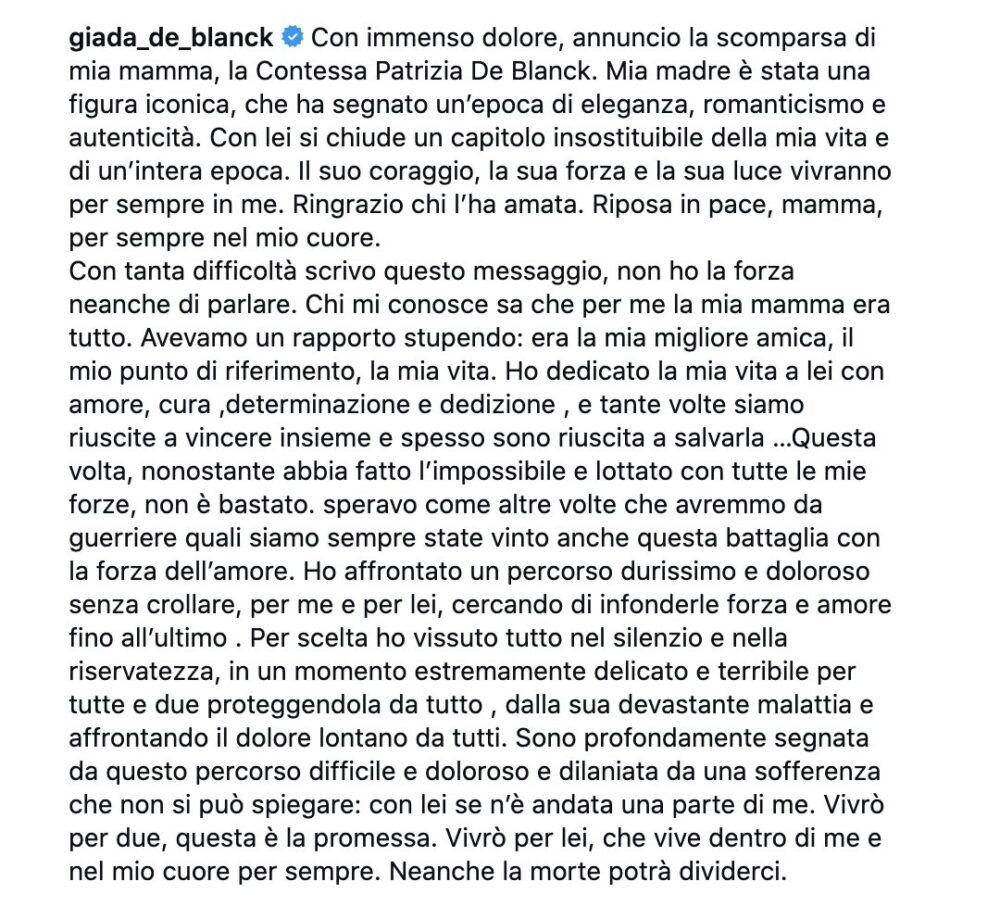 Addio a Patrizia de Blanck: la contessa che infranse il bon ton per amore della verità 2 Addio a Patrizia de Blanck: la contessa che infranse il bon ton per amore della verità