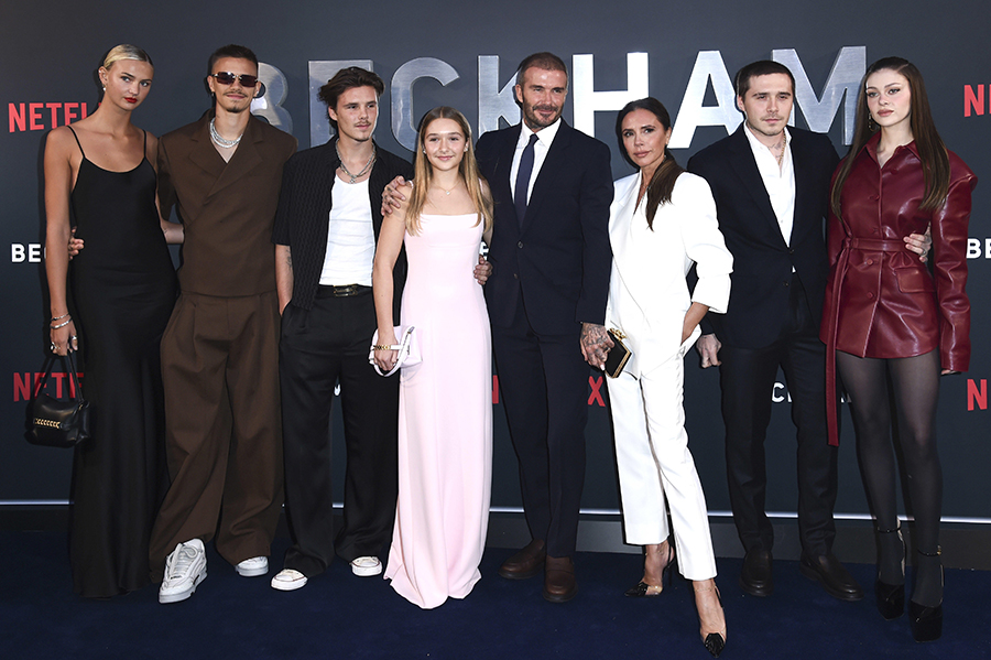 I Beckham al completo, "nuore" comprese.
