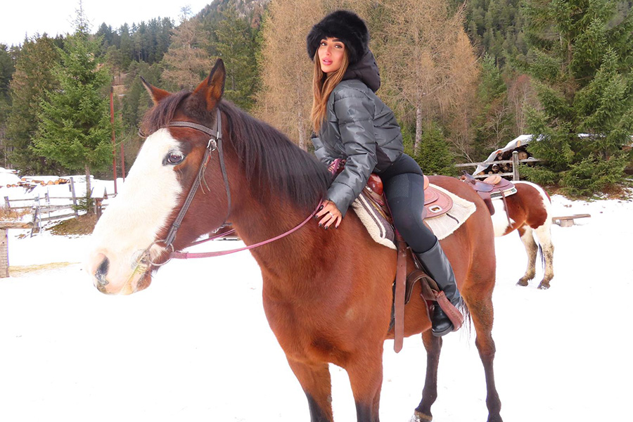 Millie ha soggiornato all’Hotel Rubino della Union Hotels Canazei e Campitello di Fassa, nel cuore della Val di Fassa