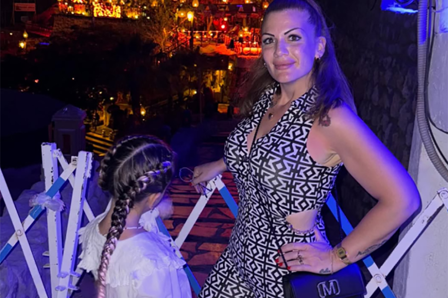 Valentina con la figlia Paola.