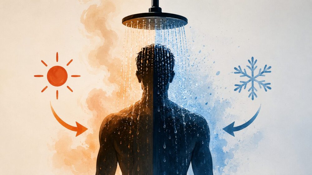Doccia calda e fredda: lo shock che risveglia il corpo