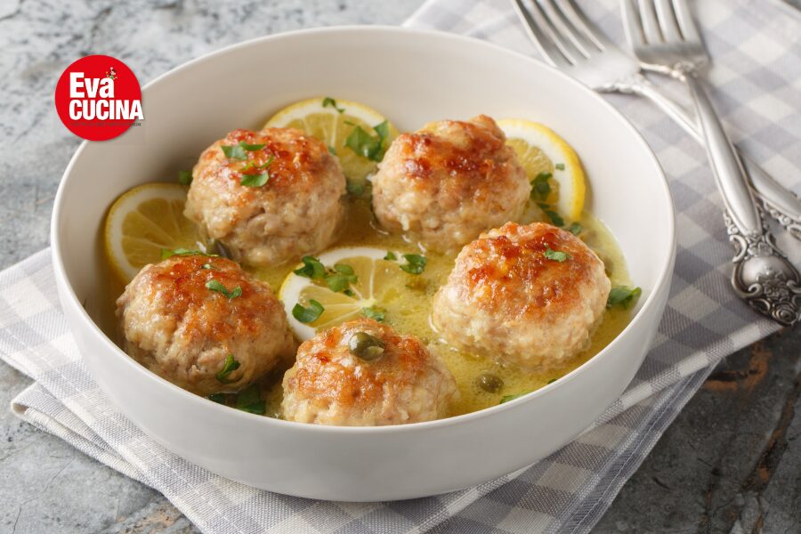 Polpettine di pollo al limone in padella