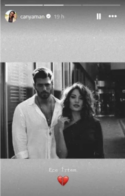 È morta Ece İrtem. Il doloroso addio di Can Yaman. 1 La storia pubblicata sui social da Can Yaman (36) per ricordare la collega.