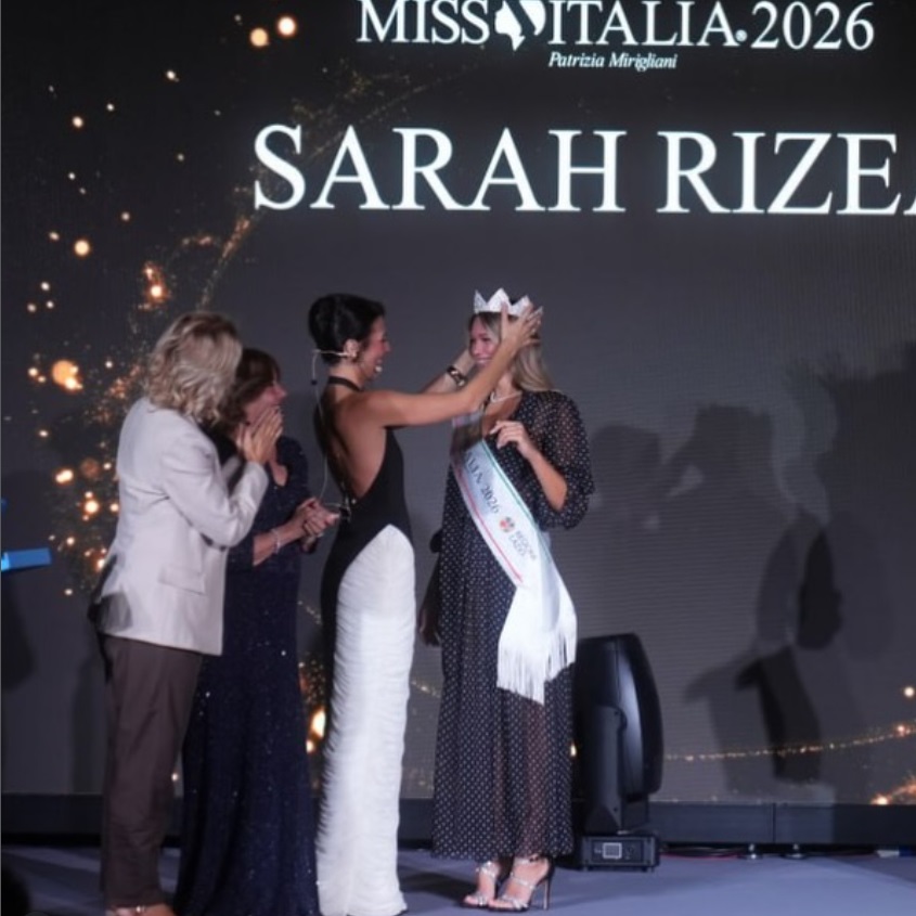Bellezza e talento: Sarah Rizea è Miss Italia 2026
