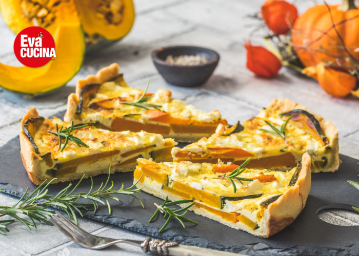 Torta salata con zucca, ricotta e rosmarino