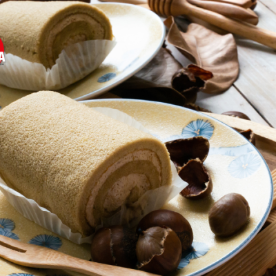 Rotolo alle castagne con crema al mascarpone Rotolo alle castagne con crema al mascarpone