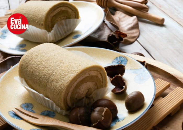Rotolo alle castagne con crema al mascarpone Rotolo alle castagne con crema al mascarpone